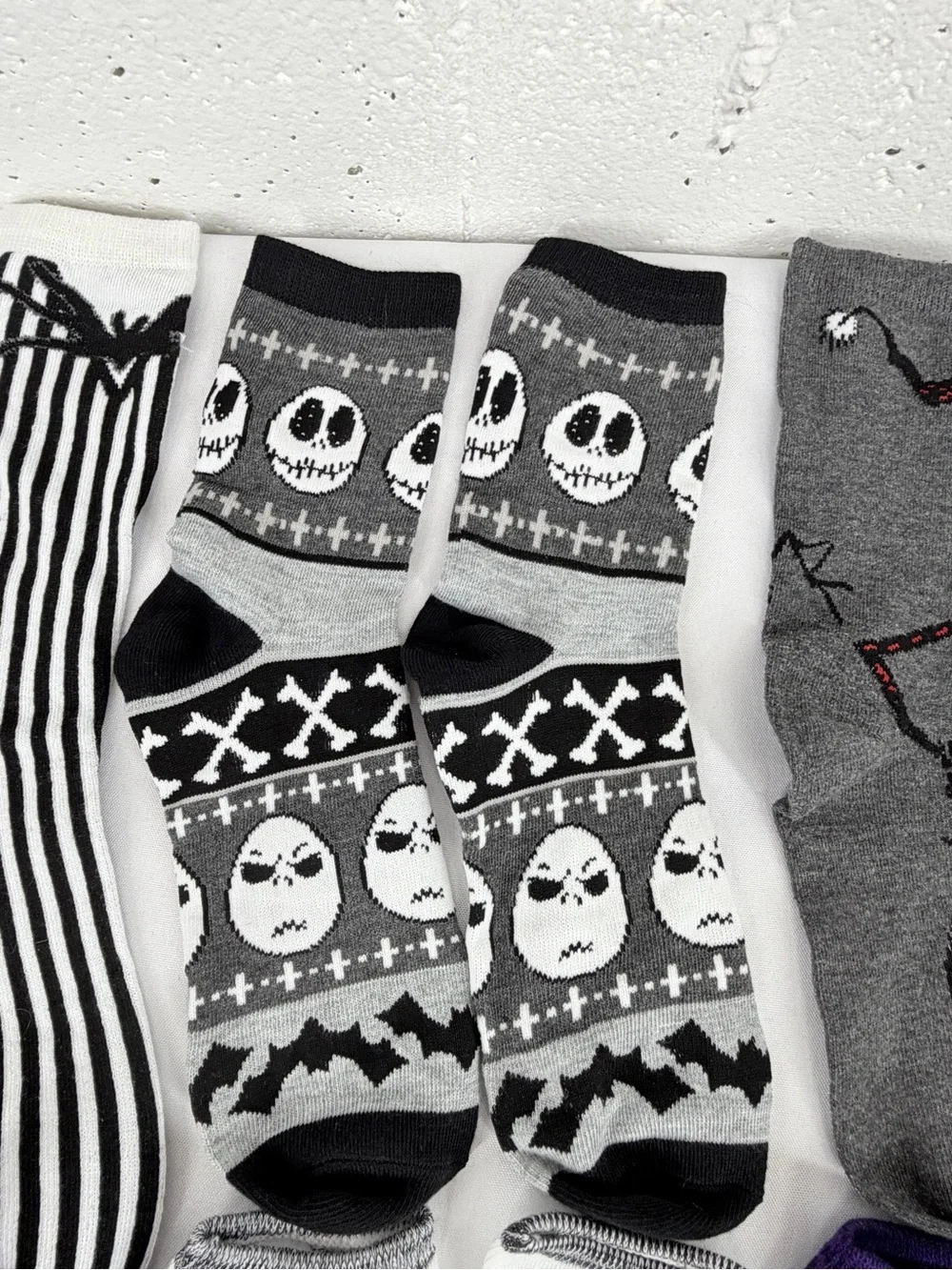 Disney Nightmare Before Christmas Lot of 8 Pairs of Socks